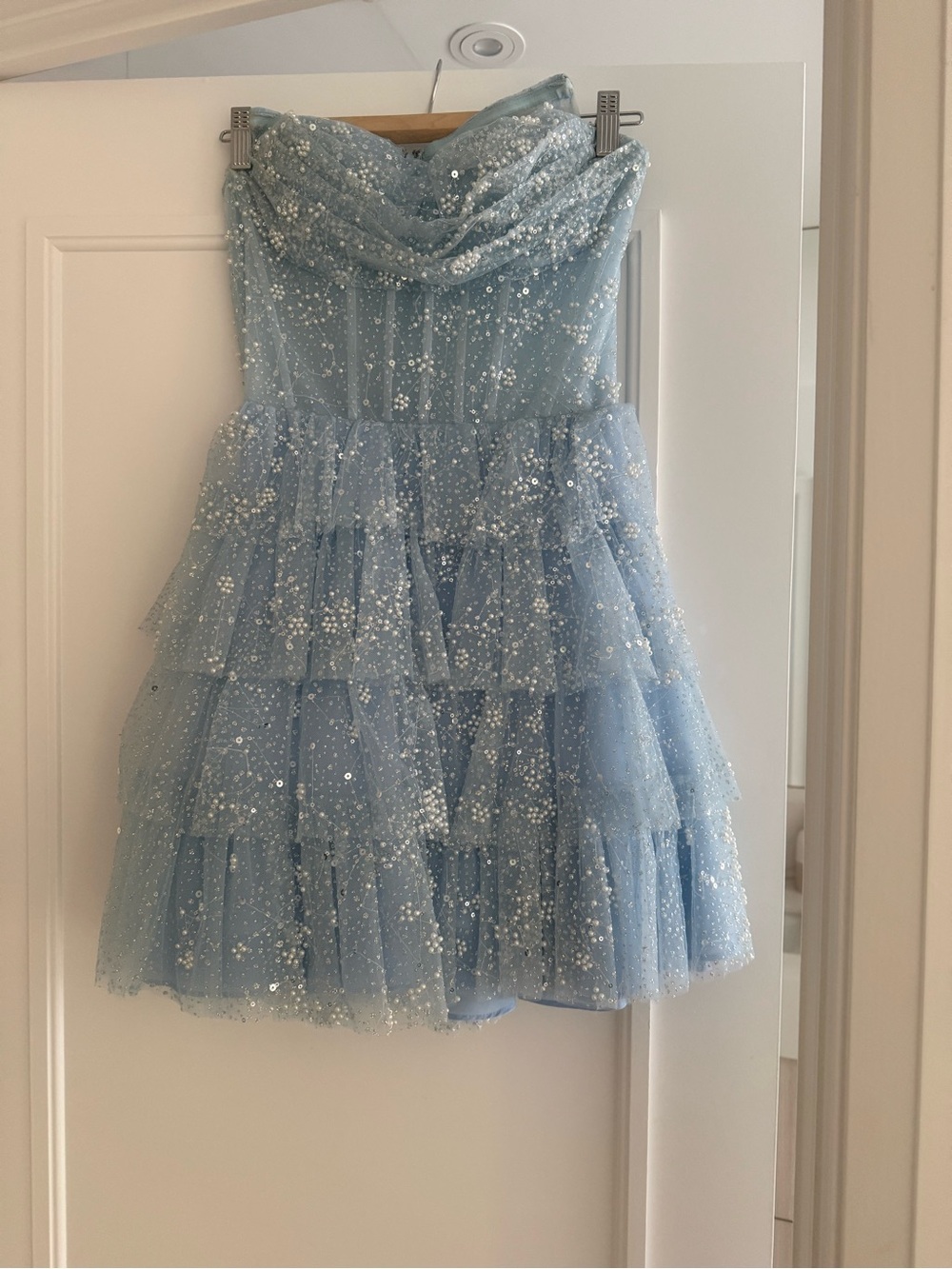 Sherri Hill baby blue mini dress!